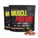COLOSSAL LABS Muscle Whey Protein polvere di proteine aromatizzata, 25.000 mg di aminoacidi/Serving, filtrata a freddo (Packaging May Vary) (10 Pound (Pack of 2), Cioccolato)