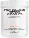 Codeage Multi Collagen Chocolate Protein Powder - Peptidi di collagene di bovini idrolizzati, 5 tipi di collagene & MCT Olio - Collagen Creamer, Peptidi di Collage di Cioccolato - Protein Shakes - Non-GMO - 18.17 oz