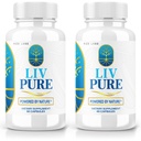 rize labs - LivPure Powered by Nature - Formula avanzata - Pure Support Integratore alimentare per il supporto al fegato, Extra Forza, Vegan, Liver Function Pills (120 capsule)