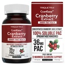 CranEaze®: Estratto di succo di mirtillo Plus D-Mannose – 36 mg PAC, 100% PAC solubile - Supporta la salute del tratto urinario – La maggior parte delle pillole efficaci di mirtillo per le donne, UTI Cranberry Supplement - 60 capsule