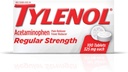 Tabelle di resistenza regolare di Tylenol con 325 mg di Acetaminophen, Riduttore di febbre e dolore per mal di testa, mal di schiena, dolore muscolare e ceppi mestruali, 2 confezione