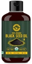 Olio di semi di seta nera/Nigella Sativa/Kalonji (10.15 fl oz), vergine a freddo, puro e naturale, nessun OGM, olio di semi neri non trattati – Fonte di Thymoquinone & Omega 3,6 & 9