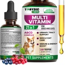 Cat & Dog Multivitamin 21 in 1 Integratori per animali domestici con Mirtillo & Glucosamina - Medicina Naturale & Supporto per UTI, Tratta urinaria, Timone, Rene, Cappotto per la pelle, Trattamento delle articolazioni Made in Italy