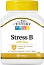 21st Century Stress Vitamina B con Zinc 66 Tabs