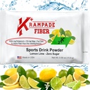 Krampade Fiber Supplement Electrolytes Powder - 9g Fibra Prebiotica + 2000mg Potassium Supplement + Magnesio | Rilievo di Cramp | Imballaggi di idratazione