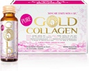 GOLD COLLAGEN Pure - Integratori di collagene per donne e uomini con biotina per la crescita dei capelli, la pelle e l'unghia - Booster di sistema immunitario antirughe con acido ialuronico, vitamina C, B6 e zinco, 1 confezione 10x50 ml