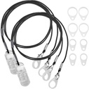 MEDca Hearing Aid Clips - Supporto protettivo con cordino anti-perso - corda con Loops e Clip e Clip di sicurezza Ideale per Behind The Ear Hearing Aids and Personal Sound Amplifiers, (Pack of 2)