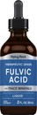 Piping Rock Liquid Fulvic Acid Drops | 2 fl oz | con Trace Minerals | Integratore ionico | Vegetariano, Non OGM & Gluten Free