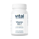 Vitamina K2-7 | Promuove la cardiovascolare, il cuore, la salute di ossa* | Vitamina K2 + MK7 | Integratore di vitamina K Vegan | Glutine, Latticini, Soia Free | Non OGM | 60 capsule