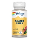 SOLARAY Ginger Trips | Estratto di radice | Supporto digestivo sano w/Honey, Stevia & Molasses | 60 Chewables