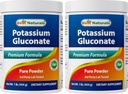 Migliore naturale Gluconato di potassio 1lb polvere (1 LB (pacchetto di 2))