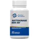 NSK-SD Nattokinase - Supporto cardiovascolare - Integratore ad alta potenza della pelle - Ottimizza Circolazione, Non OGM, Vegetariano, JHFA & JNKA Riconosciuto - 60 Ct