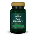 Swanson Pure Brainpower Salute Memoria cognitiva Memoria di supporto Brain-Derived Neurotrophic Factor (BDNF) Integratore a base di erbe (Ginkgo Biloba, Bacopa Monnieri) 60 capsule vegetali (Veg Caps) Vegan