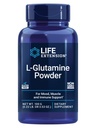Estensione della vita Polvere di L-Glutamina, Aminoacido, Supporta la salute muscolare e la salute immunitaria, senza glutine, non OGM, Vegetariano, 100 Grammi