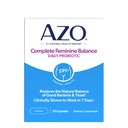 AZO Complete Feminine Balance Daily Vaginal Probiotics for Women, clinicamente dimostrato di aiutare a proteggere la salute vaginale, aiuta bilanciare pH e lievito, 30 Conte