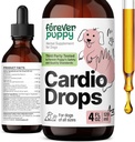 Forever Puppy Cardio Gocce per cani - Supporto cardiaco per cani w/Hawthorn Berry & Motherwort Herb - Supplemento antiossidante liquido w/Gotu Kola Leaves & Lavender Extract - 4 fl oz