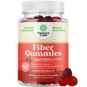 Gummie di fibre per adulti - Chicory Root Supplemento con supporto prebiotico per la salute Gut & Digestive - Capsule digestione solubili per il regolamento di Stomach & Immune Aid - Sugar Free & Vegan - 120 Count