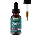 Animali Essentials Assistenza agli Anziani per Cani e Gatti Supplemento - Cardo al Latte, Per Gatti Vecchi & Cani, Supporto per Rene, Integratore di erbe - 2 Fl Oz