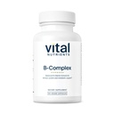Vitamine vitali B-Complex | Vegan ad alta potenza Methylated B Complex Vitamins | B Vitamins Support Energy Production, Metabolism e Heart Health* | Gluten, Dairy, Soy Free | 60 Capsule