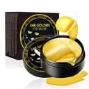 Sotto Eye Patches, Maschera Occhio Oro 24K, 60PCS sotto Maschera Occhio, Collage Gel Pads Patch trattamenti per le rughe alleggerisce Occhi polposati Cerchi Oscuri Anti-invecchiamento idratante, Fine Lines Eye Bags Donna Uomini
