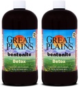 Yerba Prima Great Plains Bentonite - 32 oz (Pack of 2) - Integratore di argilla liquida interna per una pulizia naturale