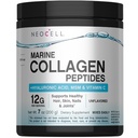 Collage marino neocell con acido ialuronico, MSM e vitamina C, integratori di collagene di Keto, per la cura della pelle e la salute comune, non aromatizzato, polvere, 7 oz, 1 Canister