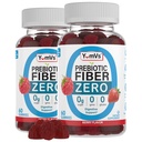 Gummie di fibre prebiotiche gratuite per adulti e bambini - Aroma di bacche - Kosher Halal 4g High Fiber Supplemento per donne e uomini - Fibra giornaliera per la salute digestiva (60 conte, 2PK)