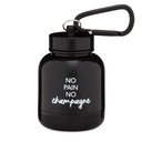 ONMYWHEY - Protein Powder & Supplement Funnel Keychain, Portable To-Go Container for The Gym, Workouts, Fitness, & Travel - TSA approvato, Nessun dolore No Champagne