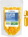 XPRS Nutra Size 000 capsule vuote - 100 Conte grandi capsule di Gelatina Vuoto - Riempimento di pillole di supplemento fai da te - Fillable Color Gel Caps Pills per Do-It-Yourself Supplements (oro)