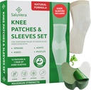Patch per ginocchiere con 2 maniche a compressione - Patch di sollievo auto-riscaldante per uomini e donne, ingredienti naturali per il supporto rilassante (12 Patch + 2 maniche a compressione)