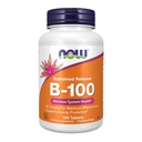 NOW Integratori alimentari, Vitamina B-100, Rilascio prolungato, Produzione di energia*, Salute del sistema nervoso*, 100 compresse
