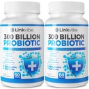 Probiotico 300 miliardi di CFU - 12 Stin con Prebiotici Organici per Digestivo & Gut, Immune, Bloating Health - Probiotici per Donne e Uomini - Daiificio Giornaliero Libero, Scaffale Stabile - 120 Conti