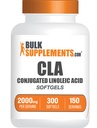 BulkSupplements.com Acido linoleico coniugato Softgels - CLA Supplements, CLA 2000mg, CLA Safflower Capsules, CLA Pills - 2 CLA Softgels per Serving, 150-Day Supply, 300 Softgels