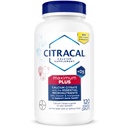 Citrale Massimo Plus, 650 mg Citrato di Calcio, facilmente assorbito e altamente solubile con 25 mcg (1000 IU) Vitamina D3, Bone Health Support, Calcium Supplement per Età 12+, 120 Conteggio (Packaging May Vary)