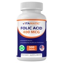 Acido Folico Vitamatico 400 mcg - 500 compresse vegetariane - Vitamina B9