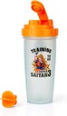 Dragon Ball Z Super Saiyan Goku Gym Shaker Bottiglia -20-ounce BPA-Free Frullatore di plastica con sfera di Whisk - Protein Shake, Meal Sostituzione, Miscelatore Smoothie - Gym Workout Accessori - Ideal DBZ Gifts
