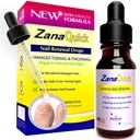 ZanaQuick Extra Strength Toenail & Fingernail Riparazione Gocce - Nail Care Rinnovamento per unghie spesse, danneggiate e scolorite - 1 confezione, 0.50 fl oz