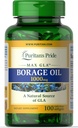 Puritans Pride Borage olio, 1 grammo