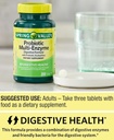 Integratore probiotico con enzimi digestivi per uomini e donne, 200 compresse - Include Acidophilus, e Prebiotici per la salute e il supporto digestivo | Probiotici della Valle di Primavera Multi-Enzime