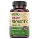 DEVA Vegan Probiotic Supplemento - Pre, Pro e Postbiotici per la salute digestiva, 5 miliardi di CFU, Soil-Based, Spore-Forming, Dairy Free, FOS Prebiotics, per le donne e gli uomini, Vegan Capsule, 90 Conte