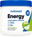 Nutricost Energy Complex (Mela Verde) (60 Serve) - Polvere di energia pulita, supplemento dietetico 300g