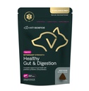 VetriScience Veterinary Strength Healthy Gut & Digestion - Pet Digestive Health Supplement for Cats & Dogs - Gut Health & Immune Support - Caratteristiche Probiotici, Prebiotici & Postbiotici - 60 Conte