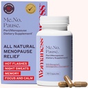 Donna Menopausa Supplementi per le donne - Perimenopause & Menopause Hotflashes Relief, Night Sweats, Vaginal Dryness, Brain Fog & Mood Support - Hormone & Estrogen-Free - 30 Capsule