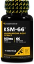 Primaforce KSM-66 Ashwagandha Root Extract (600mg) 60 Veggie Capsule - 5% Withanolides con BioPerine