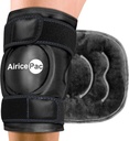Pacchetto ghiaccio per il sollievo del dolore del ginocchio, Avvolto di ghiaccio riutilizzabile per le lesioni, Gonfiore, Chirurgia di sostituzione del ginocchio, Terapia di compressione fredda per l'artrite, Meniscus Tear e ACL, Nero
