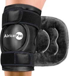 Pacchetto ghiaccio per il sollievo del dolore del ginocchio, Avvolto di ghiaccio riutilizzabile per le lesioni, Gonfiore, Chirurgia di sostituzione del ginocchio, Terapia di compressione fredda per l'artrite, Meniscus Tear e ACL, Nero