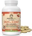 Integratore di pelle e cappotto con l'olio di pesce e Omega 3 per cani e gatti - Supplemento di animali per il sollievo dell'itch per il taglio, pelle di prurito secca e allergie - Vitamine di trattamento dell'allergia del cane (60 Tabs)