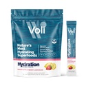 Voli Electrolytes Powder Packets | No Aggiunto Zucchero Electrolyte Drink Mix per Hydration | Keto & Fasting Friendly, Superfood naturali & minerali | Strawberry Lemonade, 15-Count