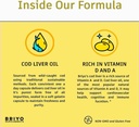 Generico Cod Liver Oil- Omega Fatty Acids con vitamina A & D Cod Liver Oil Capsule Aiuta a ridurre il dolore comune e mantenere il sistema immunitario per Unisex