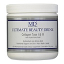 MD Ultimate Beauty Drink Powder CollagenType I & III | Collagen Integratore alimentare con antiossidanti | Fornisce supporto nutrizionale a pelle, capelli, unghie, giunti | 150 Grammi